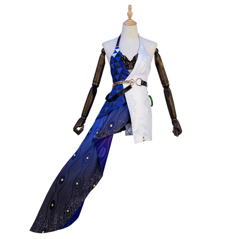 Honkai Star Rail Jade Suit Game Cosplay Costumes Women Halloween Outfits
