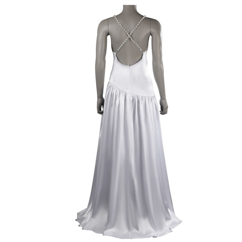 Lady  White Suit 2024 HQ Cosplay Costumes Halloween Dress