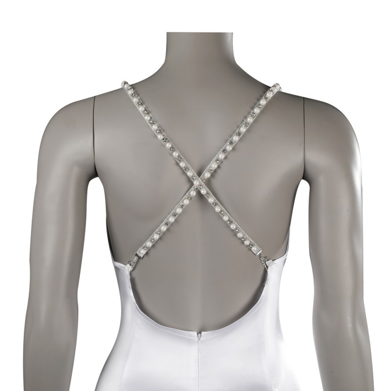 Lady  White Suit 2024 HQ Cosplay Costumes Halloween Dress