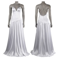 Lady  White Suit 2024 HQ Cosplay Costumes Halloween Dress