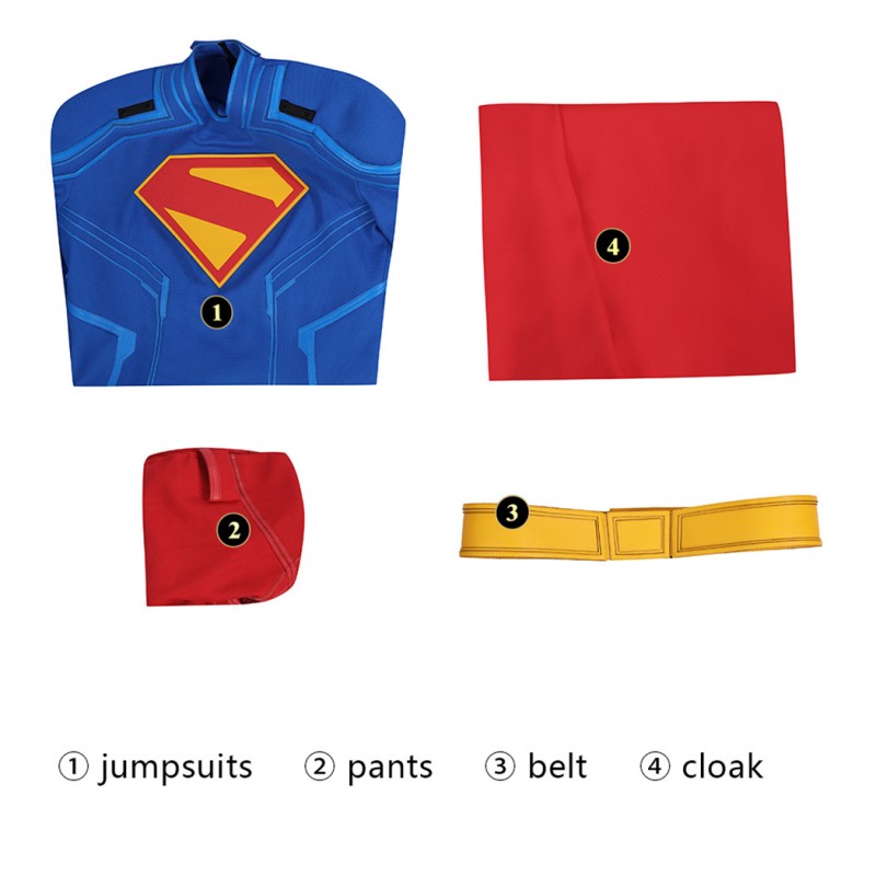 Clark Kent Cosplay Jumpsuit Man Legacy Costumes for Male