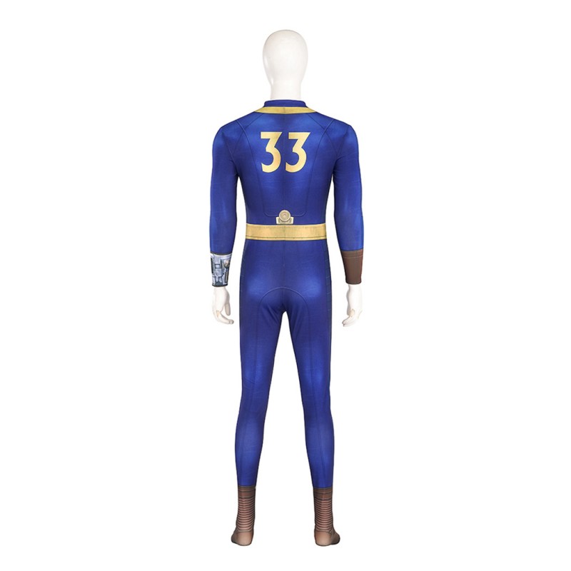 Vault 33 Jumpsuit 2024 TV Sheltersuit Cosplay Costumes Male Halloween Suit