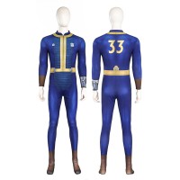 Vault 33 Jumpsuit 2024 TV Sheltersuit Cosplay Costumes Male Halloween Suit