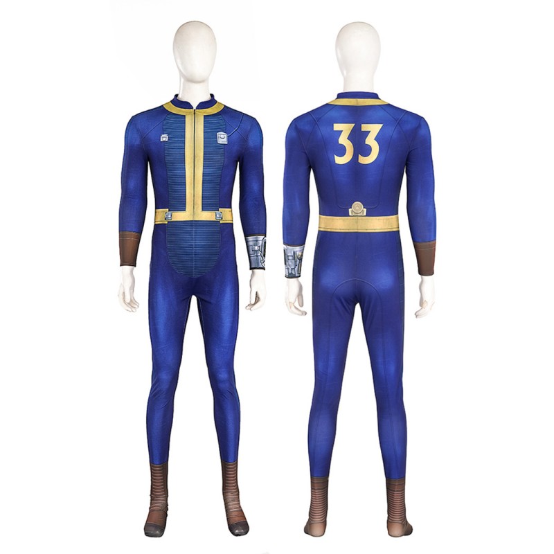Vault 33 Jumpsuit 2024 TV Sheltersuit Cosplay Costumes Male Halloween Suit