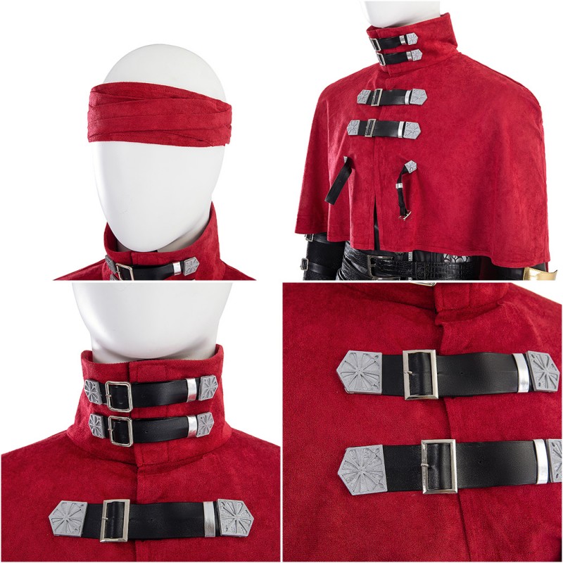 Vincent Valentine Costume Final Fantasy VII Halloween Cosplay Suit