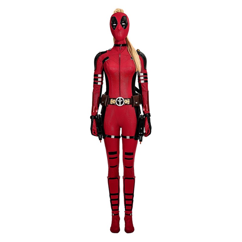 Ready To Ship - 2024 Lady Deadpool Costume Deadpool Wolverine Wanda Wilson Halloween Cosplay Suit
