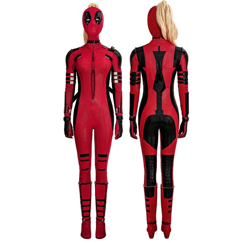 Ready To Ship - 2024 Lady Deadpool Costume Deadpool Wolverine Wanda Wilson Halloween Cosplay Suit