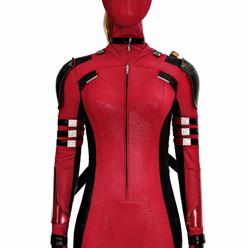 Ready To Ship - 2024 Lady Deadpool Costume Deadpool Wolverine Wanda Wilson Halloween Cosplay Suit