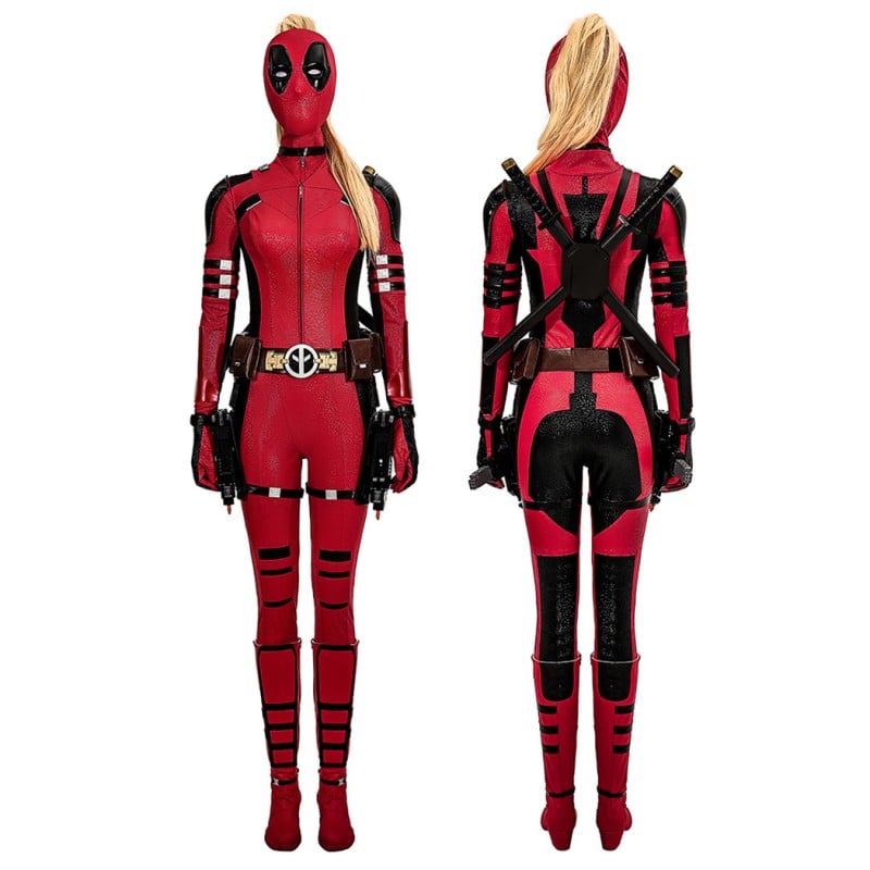 Deadpool Wanda 2024 Lady Deadpool Costume Deadpool Wolverine Wanda Wilson Halloween ...