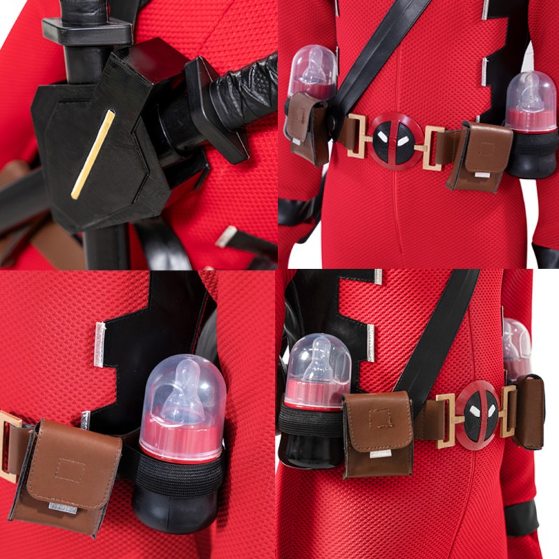 Baby Deadpool Costume Deadpool 3 Kids Cosplay Suit Babypool Red Outfits