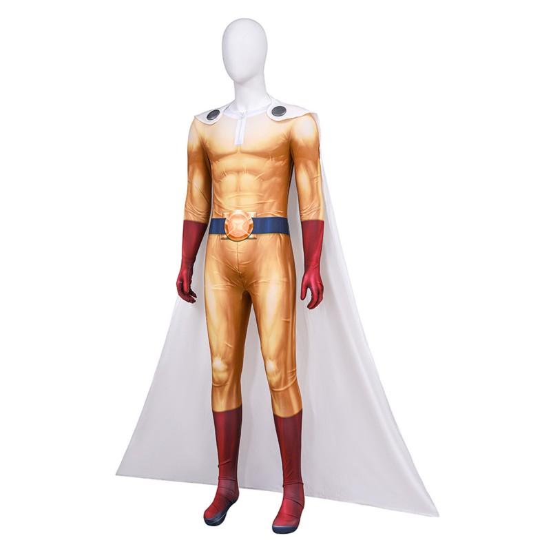 One-Punch Man Season 3 Cosplay Suit Man Saitama Halloween Jumpsuit