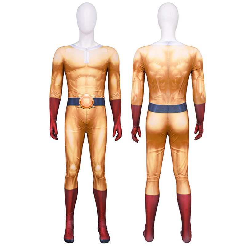 One-Punch Man Season 3 Cosplay Suit Man Saitama Halloween Jumpsuit