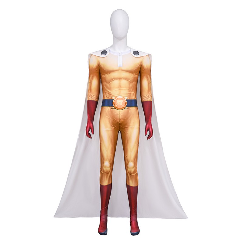 One-Punch Man Season 3 Cosplay Suit Man Saitama Halloween Jumpsuit