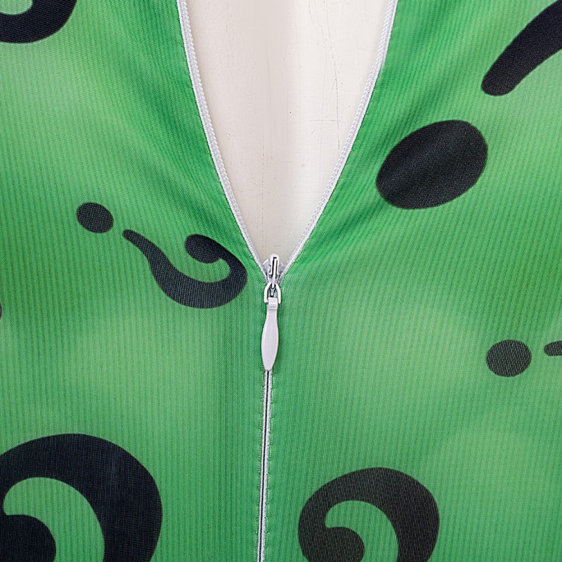 Bat Forever Jumpsuit Riddler Cosplay Costumes Male Suit