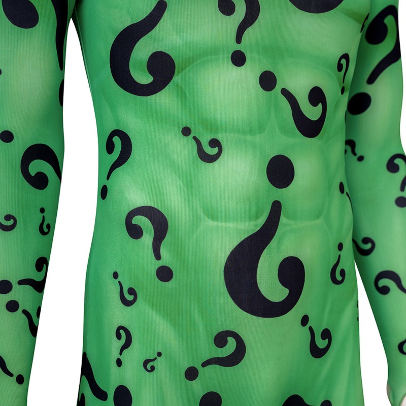 Bat Forever Jumpsuit Riddler Cosplay Costumes Male Suit
