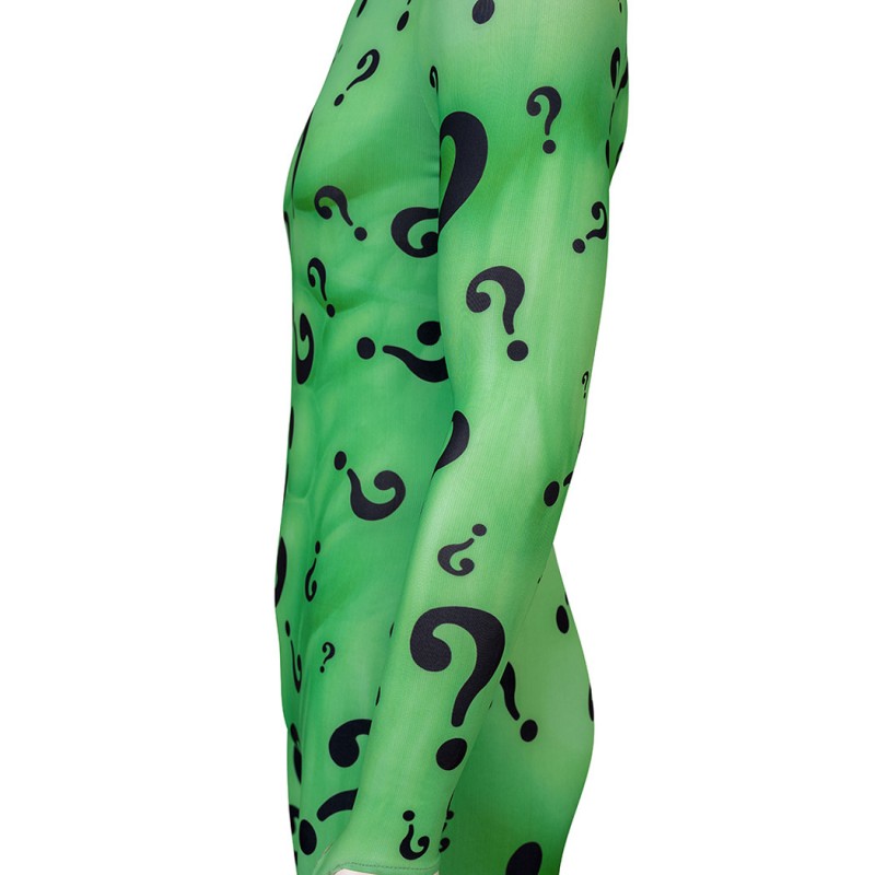 Bat Forever Jumpsuit Riddler Cosplay Costumes Male Suit