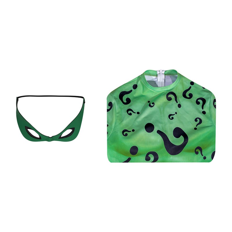 Bat Forever Jumpsuit Riddler Cosplay Costumes Male Suit