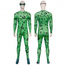 Bat Forever Jumpsuit Riddler Cosplay Costumes Male Suit