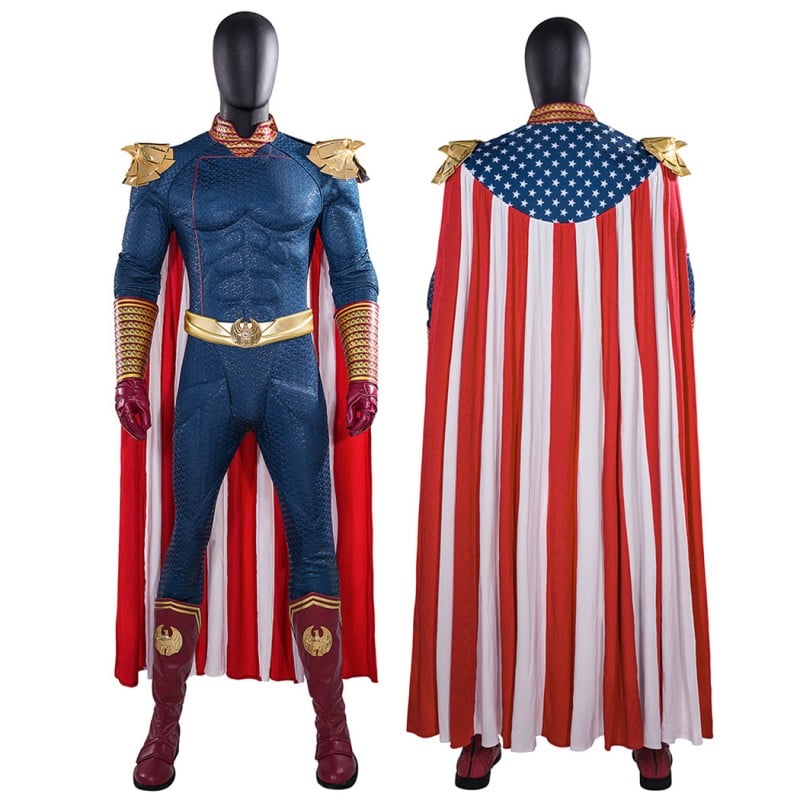 Homelander Cosplay Costume The Boys Season 1 Halloween Suit Muscle homelander-cosplay-costume-the-boys-season-1-halloween-suit-muscle