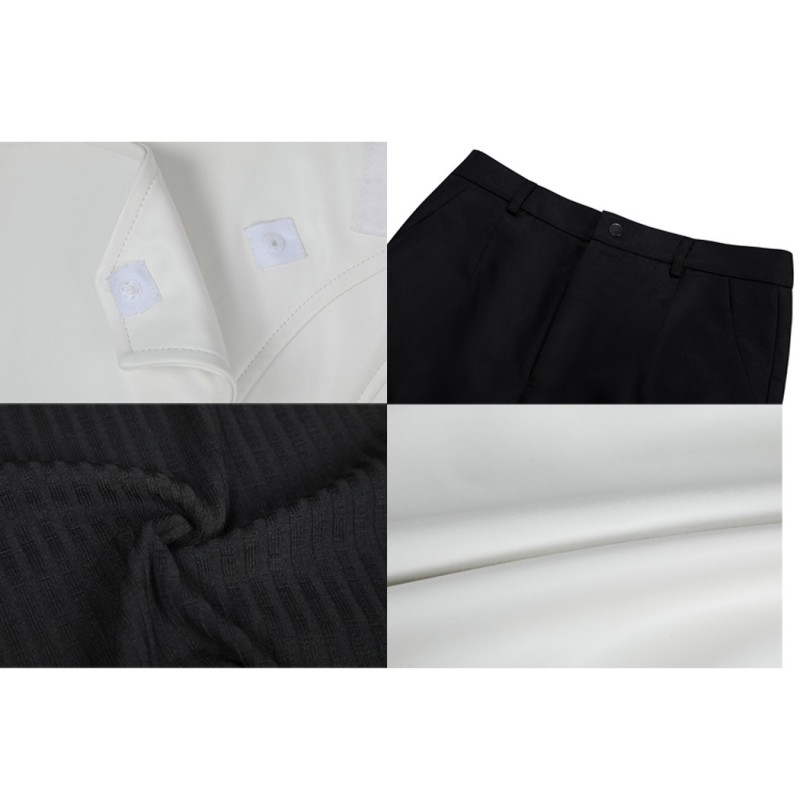 FF7 EC Sephiroth Costume Final Fantasy VII Ever Crisis Suit Male White Halloween Outfit