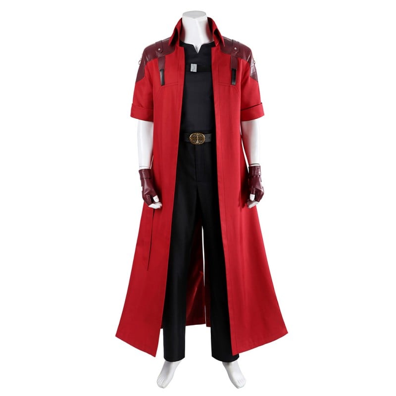 DMC 5 Halloween Costume Male Red Cosplay Suit