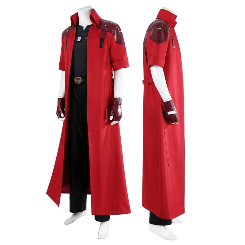 DMC 5 Halloween Costume Male Red Cosplay Suit