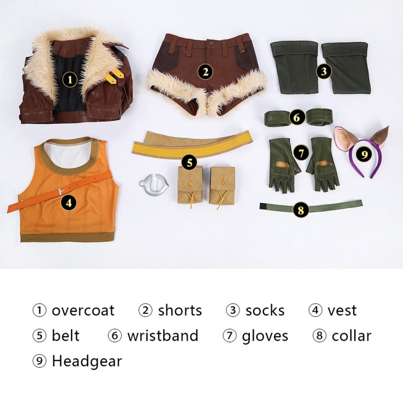 Squirrel Girl Suit Marvel Rivals Cosplay Costume Women Halloween Outfit