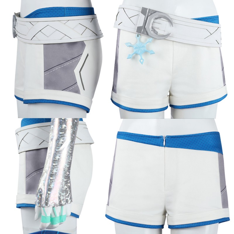 Luna Snow Suit Marvel Rivals Cosplay Costume Women Halloween Outfit