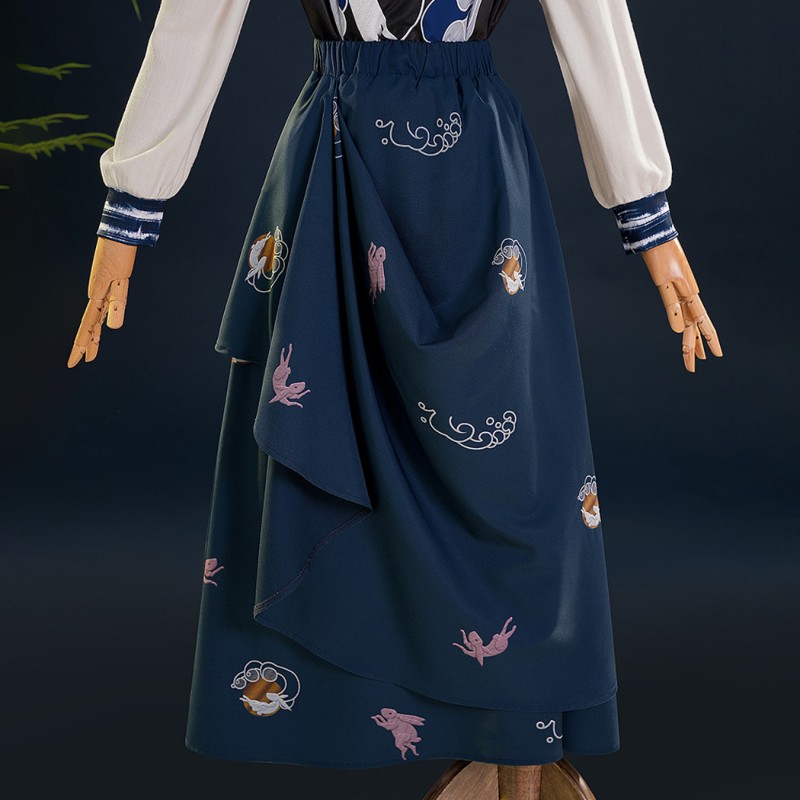 Where Winds Meet Hongxian Cosplay Costume Women Halloween Suit