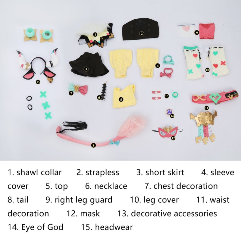 Genshin Impact Varesa Costume Game Cosplay Suit Women Halloween Outfit