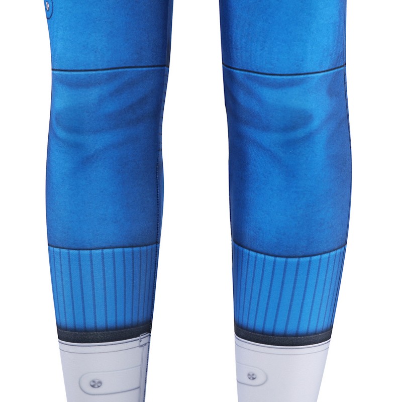 Kids Mister Fantastic Jumpsuit The Fantastic 4 First Steps Reed Richards Cosplay Costume Blue Suit