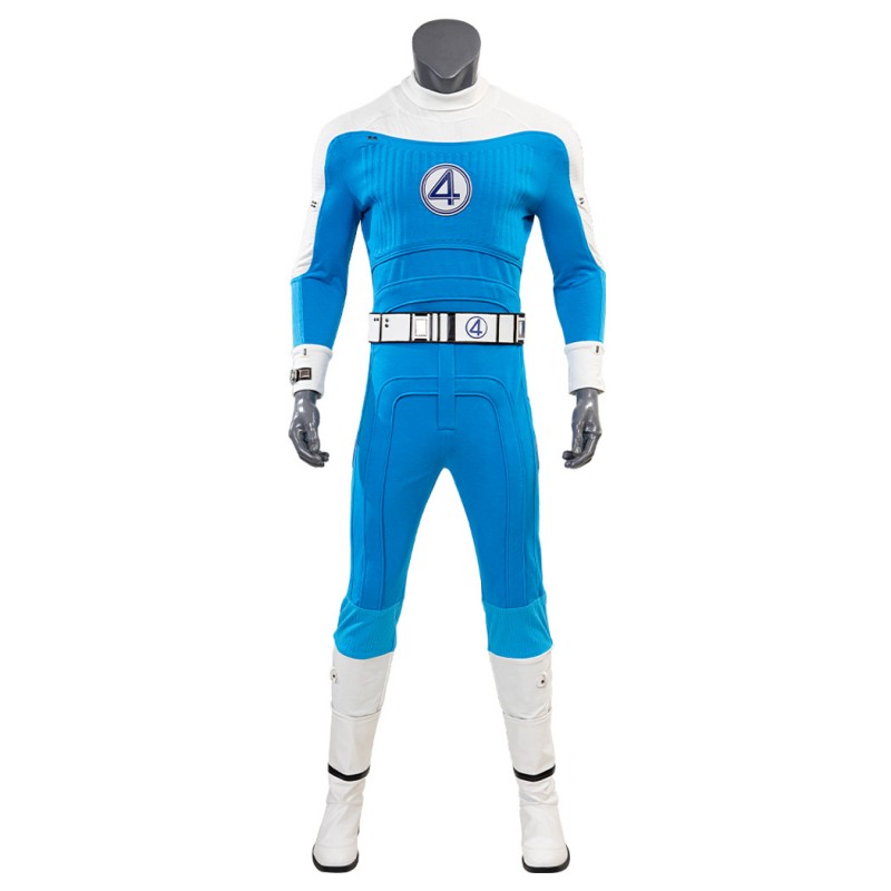 The Fantastic Four First Steps Thing Ben Grimm Cosplay Costume Blue Suit