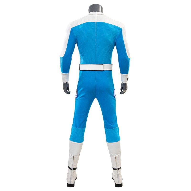 The Fantastic Four First Steps Thing Ben Grimm Cosplay Costume Blue Suit