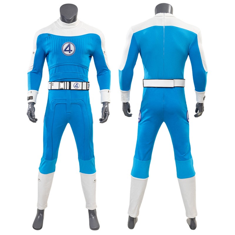 The Fantastic Four First Steps Thing Ben Grimm Cosplay Costume Blue Suit