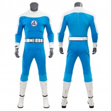 The Fantastic Four First Steps Thing Ben Grimm Cosplay Costume Blue Suit