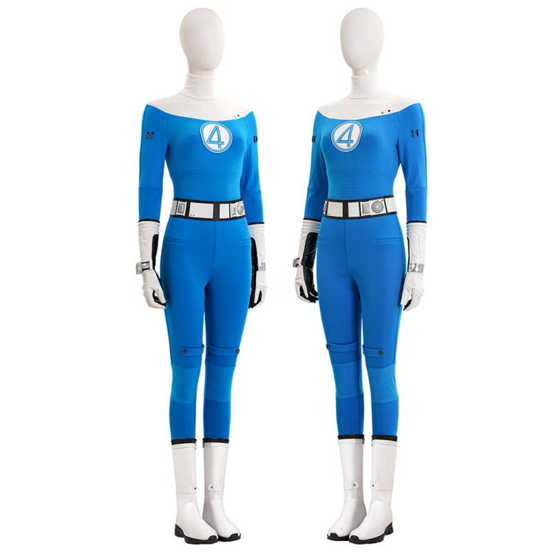 Susan Storm Halloween Suit Fantastic Four Invisible Woman Cosplay Costume