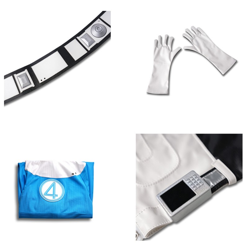 Susan Storm Halloween Suit Fantastic Four Invisible Woman Cosplay Costume