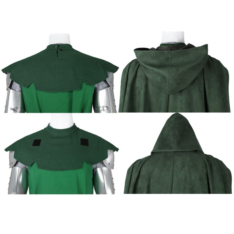 Victor von Doom Costume Fantastic Four Doctor Doom Cosplay Suit Classic Halloween Outfit