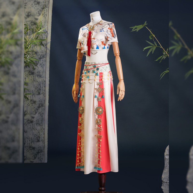 Where Winds Meet Dress Cosplay Costume Women Halloween Suit