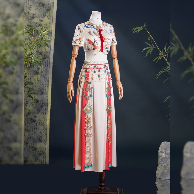 Where Winds Meet Dress Cosplay Costume Women Halloween Suit