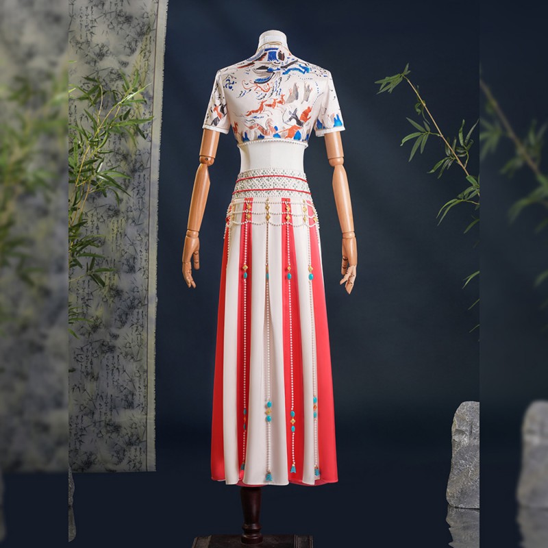 Where Winds Meet Dress Cosplay Costume Women Halloween Suit