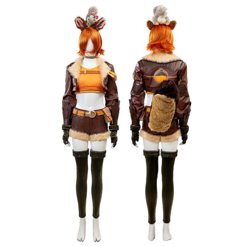 Marvel Rivals Squirrel Girl Cosplay Costume Doreen Green Halloween Suit
