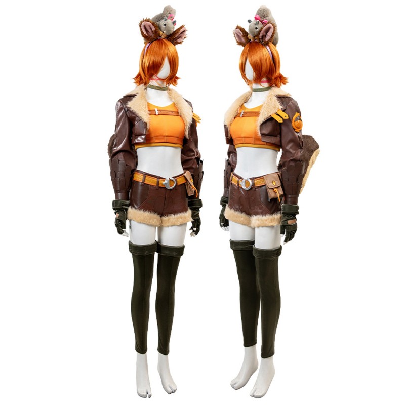 Marvel Rivals Squirrel Girl Cosplay Costume Doreen Green Halloween Suit