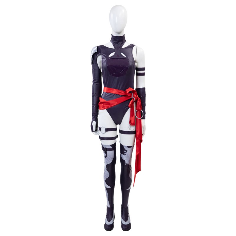 Marvel Rivals Psylocke Suit Women Cosplay Costume Halloween Party Outfit
