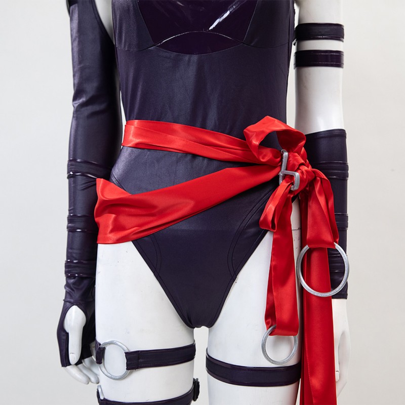 Marvel Rivals Psylocke Suit Women Cosplay Costume Halloween Party Outfit