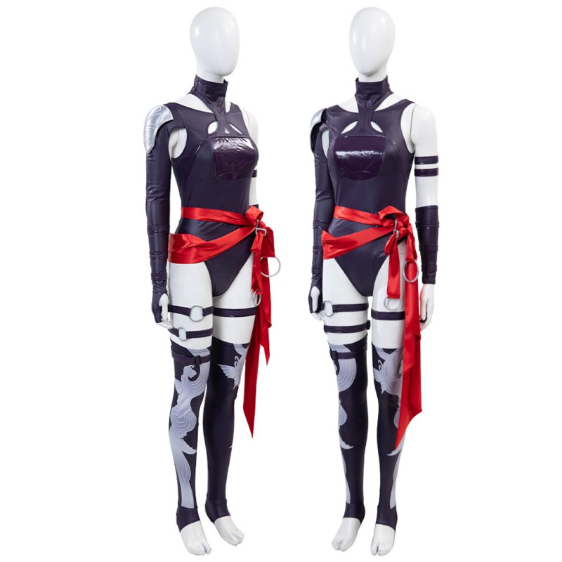 Marvel Rivals Psylocke Suit Women Cosplay Costume Halloween Party Outfit