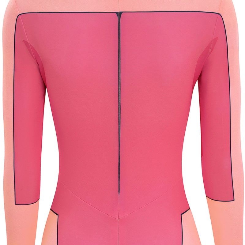 Invincible Atom Eve Jumpsuit Women Pink Cosplay Costume