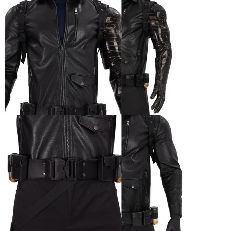 Thunderbolts Winter Soldier Costume Bucky Barnes Halloween Cosplay Suit