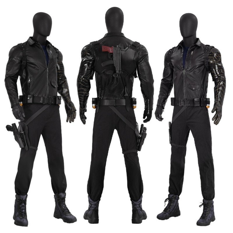 Thunderbolts Winter Soldier Costume Bucky Barnes Halloween Cosplay Suit