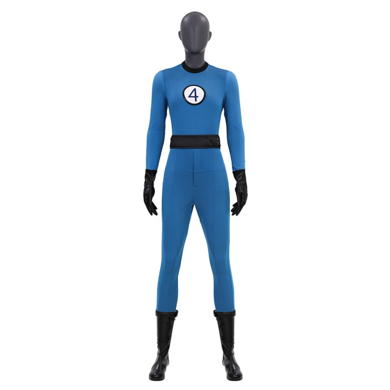Fantastic Four Invisible Woman Classic Suit The Fantastic Four First Steps Blue Cosplay Costume